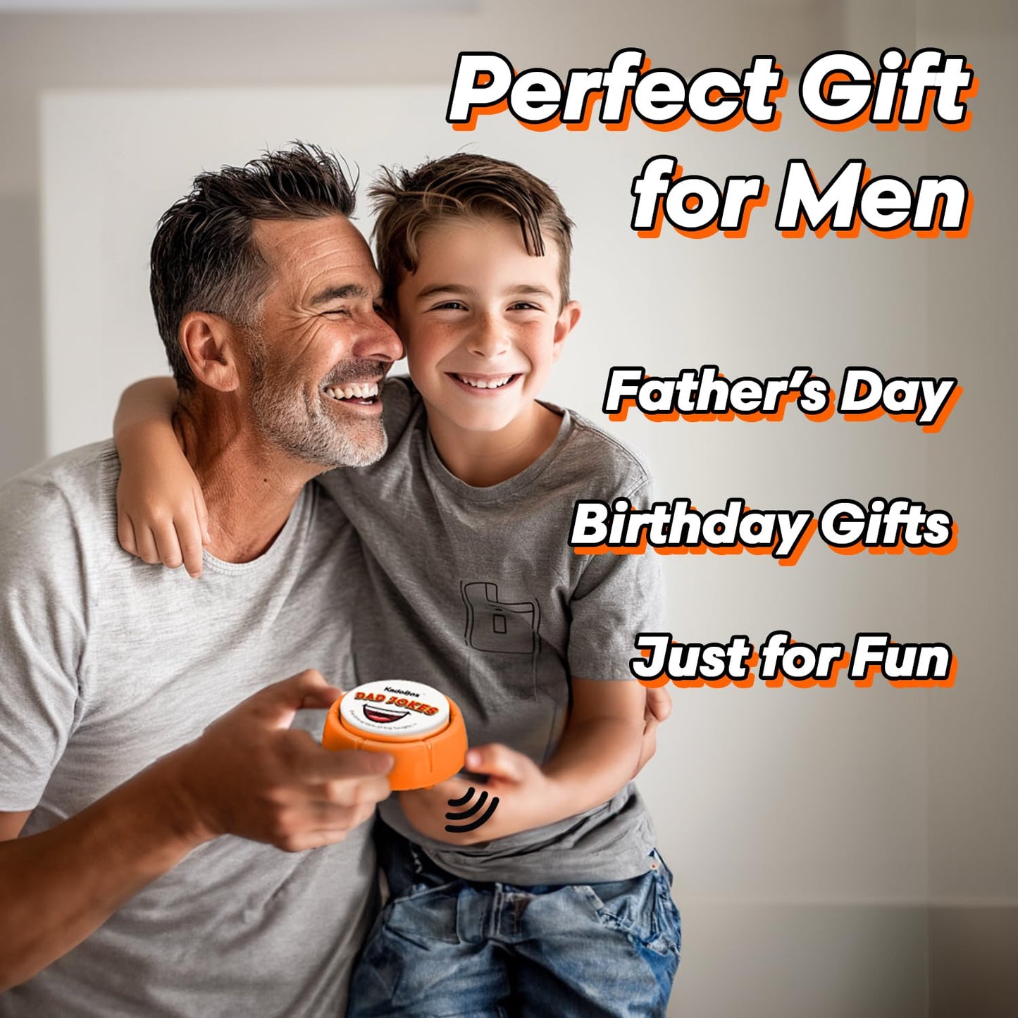 Funny Jokes Electronic Sound Button - British One Liner Audio Jokes - Gifts for Men - Funny Gifts for Men - Dad Gifts - Perfect for Fathers Day & Dad Birthday Gifts