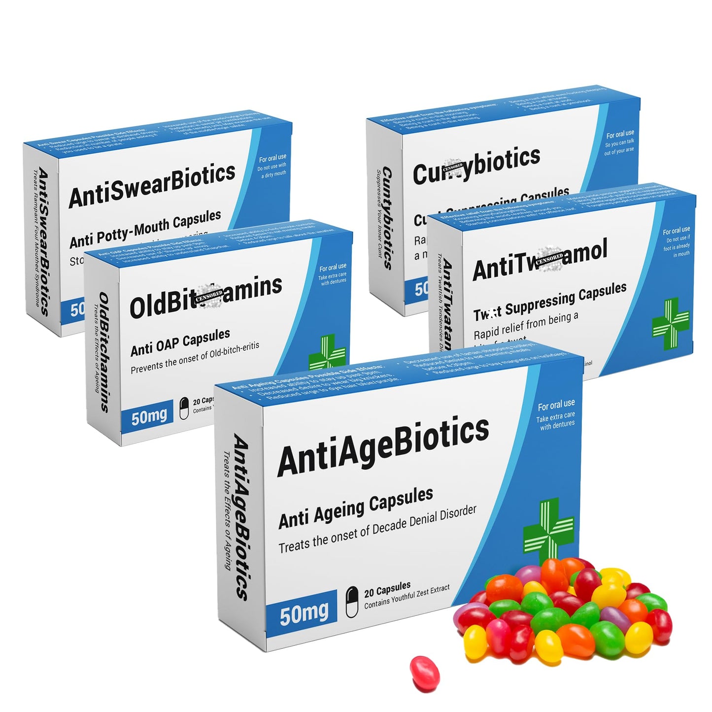 RoadRagebiotics - Funny Gifts for Men & Women, Joke Pill Box, Gifts for Dad & Men