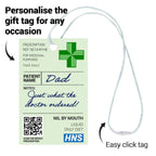 KadoBox - Funny Prescription Wine Label & Gift Bag Premium Quality - Funny Gifts for Women and Men - Teacher Gifts, Prosecco Gifts for Women - Birthday Gifts - Dad and Mum Gifts - Unusual Gifts