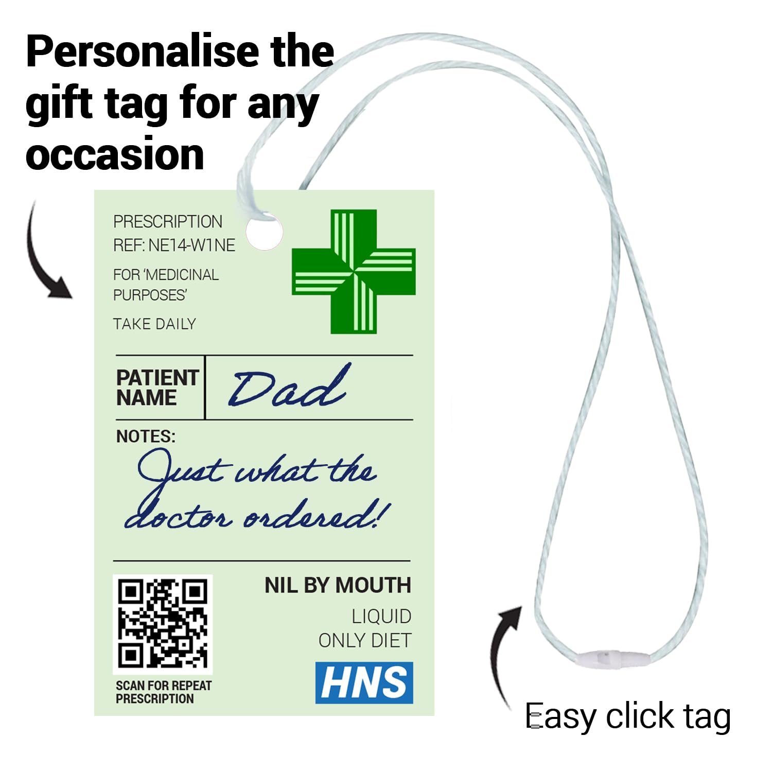 KadoBox - Funny Prescription Wine Label & Gift Bag Premium Quality - Funny Gifts for Women and Men - Teacher Gifts, Prosecco Gifts for Women - Birthday Gifts - Dad and Mum Gifts - Unusual Gifts