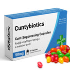 KadoBox - Cuntybiotics - Funny Rude Joke Prank Pill Box - Gag Gift with Jelly Beans Sweets, Secret Santa, Joke Gifts for Men, Christmas xmas Gifts for Men, xmas Gifts for Women, Cuntibiotics, Dad Birthday Gifts