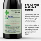 KadoBox - Funny Prescription Wine Label & Gift Bag Premium Quality - Funny Gifts for Women and Men - Teacher Gifts, Prosecco Gifts for Women - Birthday Gifts - Dad and Mum Gifts - Unusual Gifts