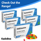 KadoBox - Cuntybiotics - Funny Rude Joke Prank Pill Box - Gag Gift with Jelly Beans Sweets, Secret Santa, Joke Gifts for Men, Christmas xmas Gifts for Men, xmas Gifts for Women, Cuntibiotics, Dad Birthday Gifts