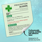 KadoBox - Funny Prescription Wine Label & Gift Bag Premium Quality - Funny Gifts for Women and Men - Teacher Gifts, Prosecco Gifts for Women - Birthday Gifts - Dad and Mum Gifts - Unusual Gifts