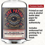 KadoBox - Love Potion Funny Wine Label - Wine Label & Gift Bag. Anniversary for Men & Women. Wine Gifts for Women. Funny Birthday Gift, Anniversary for Her, Valentines