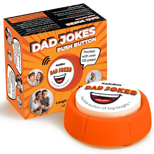 Funny Jokes Electronic Sound Button - British One Liner Audio Jokes - Gifts for Men - Funny Gifts for Men - Dad Gifts - Perfect for Fathers Day & Dad Birthday Gifts